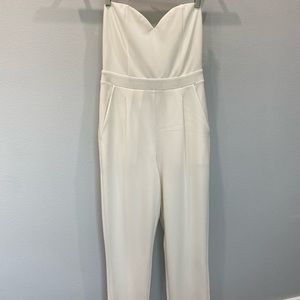 White Express halter top body suit. Size 6